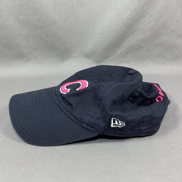New Era Chicago Cubs MLB Strapback Hat Cap 940 Adjustable Navy Pink Dad Womens - Picture 8 of 15
